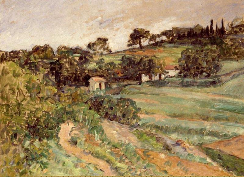Landscape in Provence - Paul Cezanne Painting